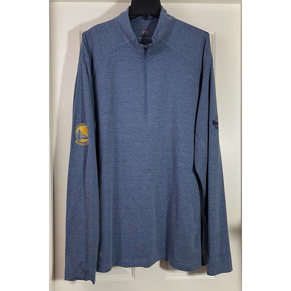 NBA Golden State Warriors Travis Mathew 1/4 Zip Pullover Shirt Mens XXL Modelo - Picture 3 of 10